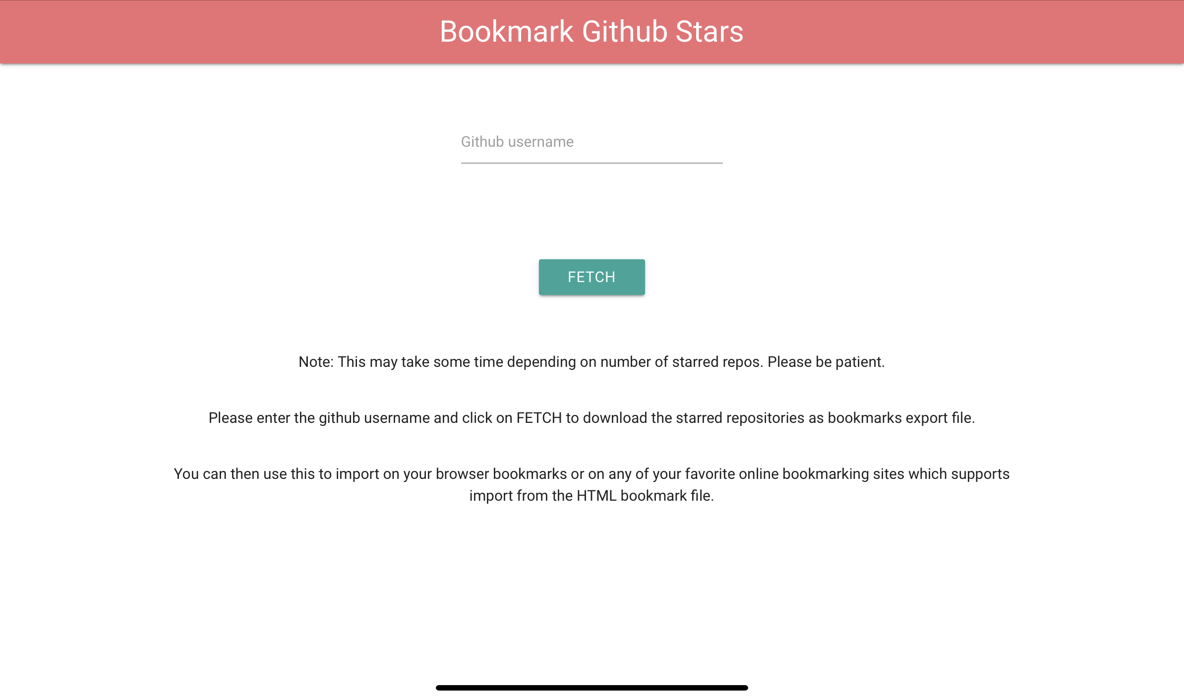 Bookmark GitHub Stars