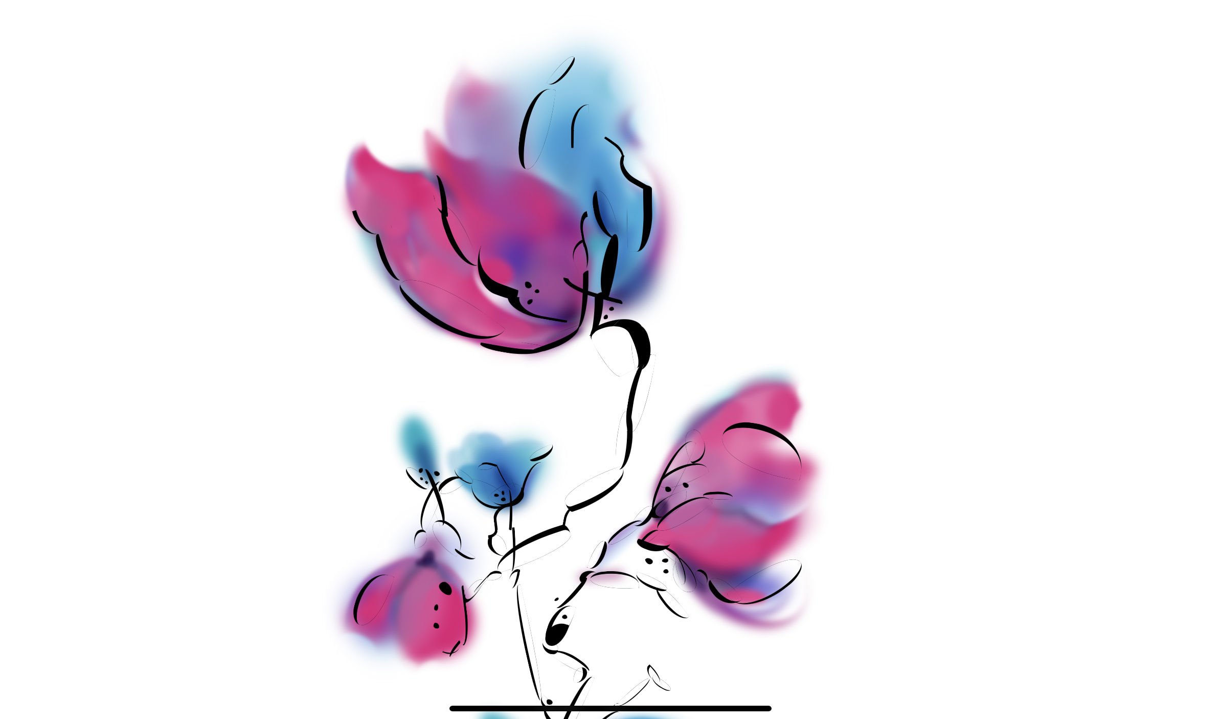 Flower Sketch CSS