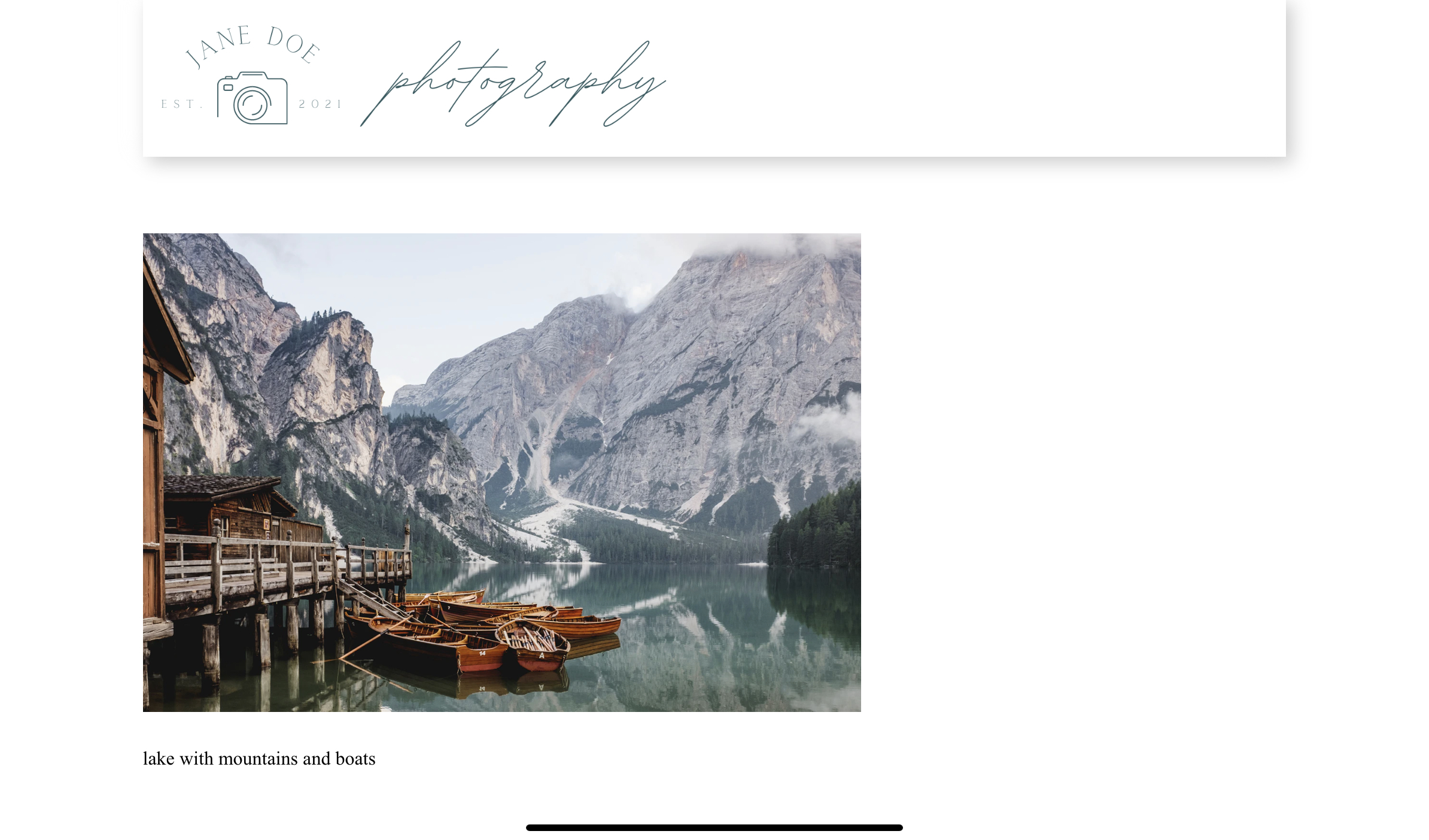 Photography Homepage
