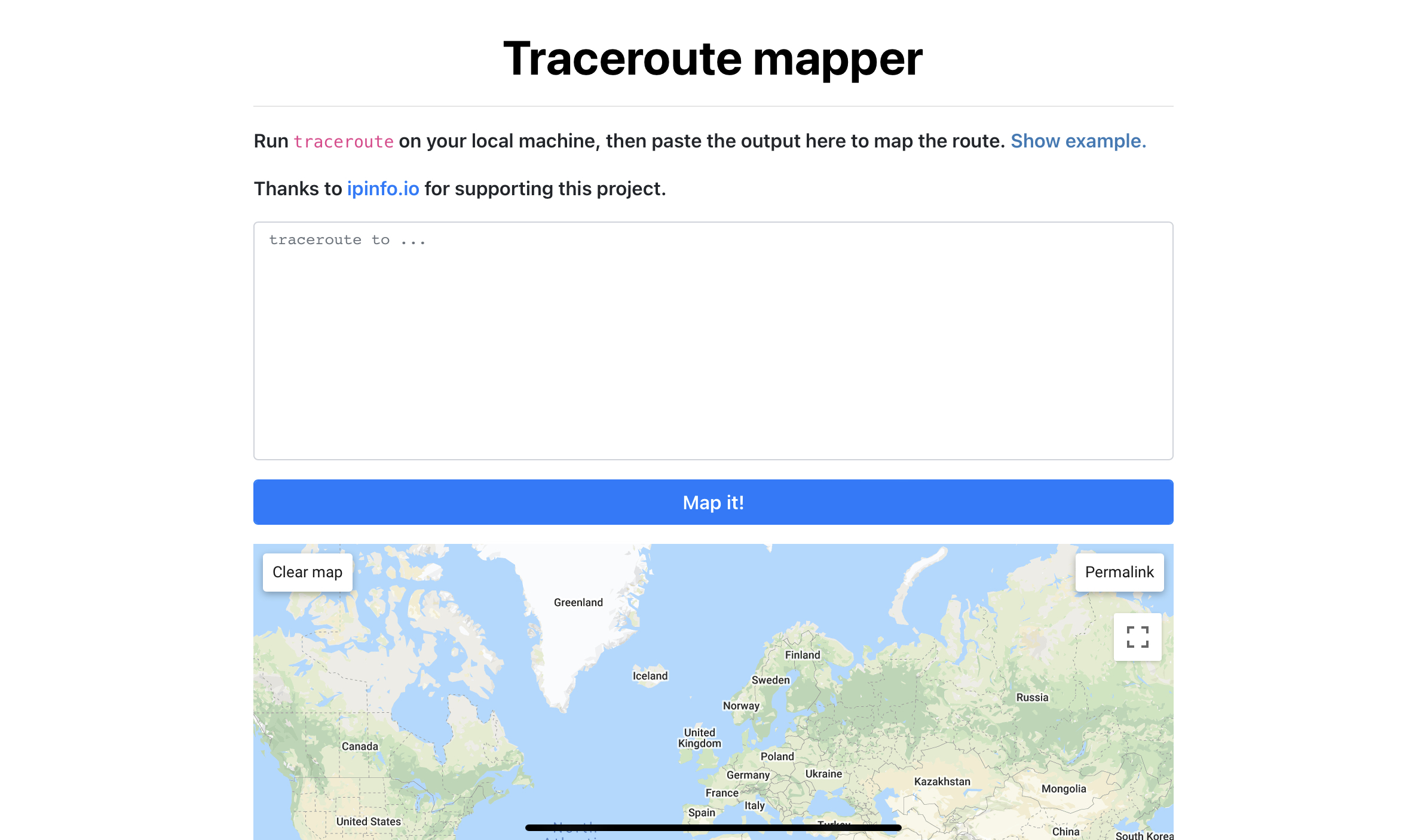 Traceroute Mapper