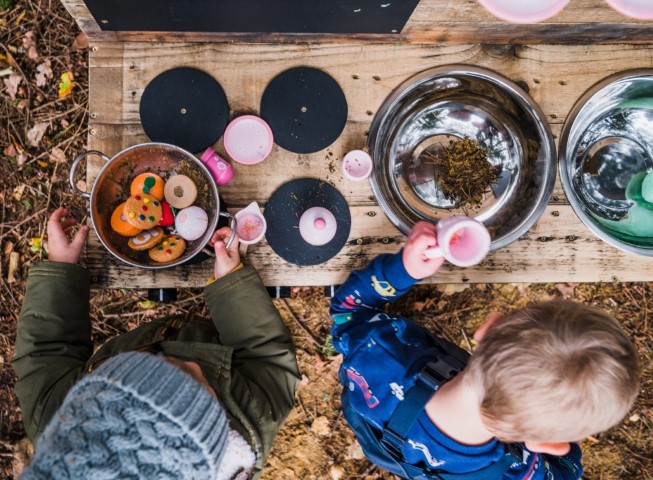 custom built mud kitchen mudkitchen artisan woodwork