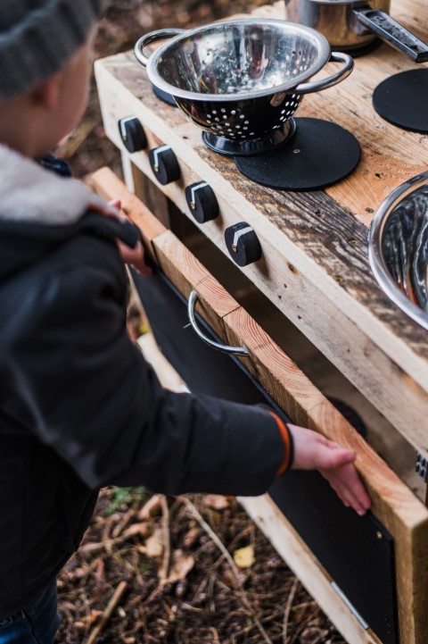 custom built mud kitchen mudkitchen artisan woodwork